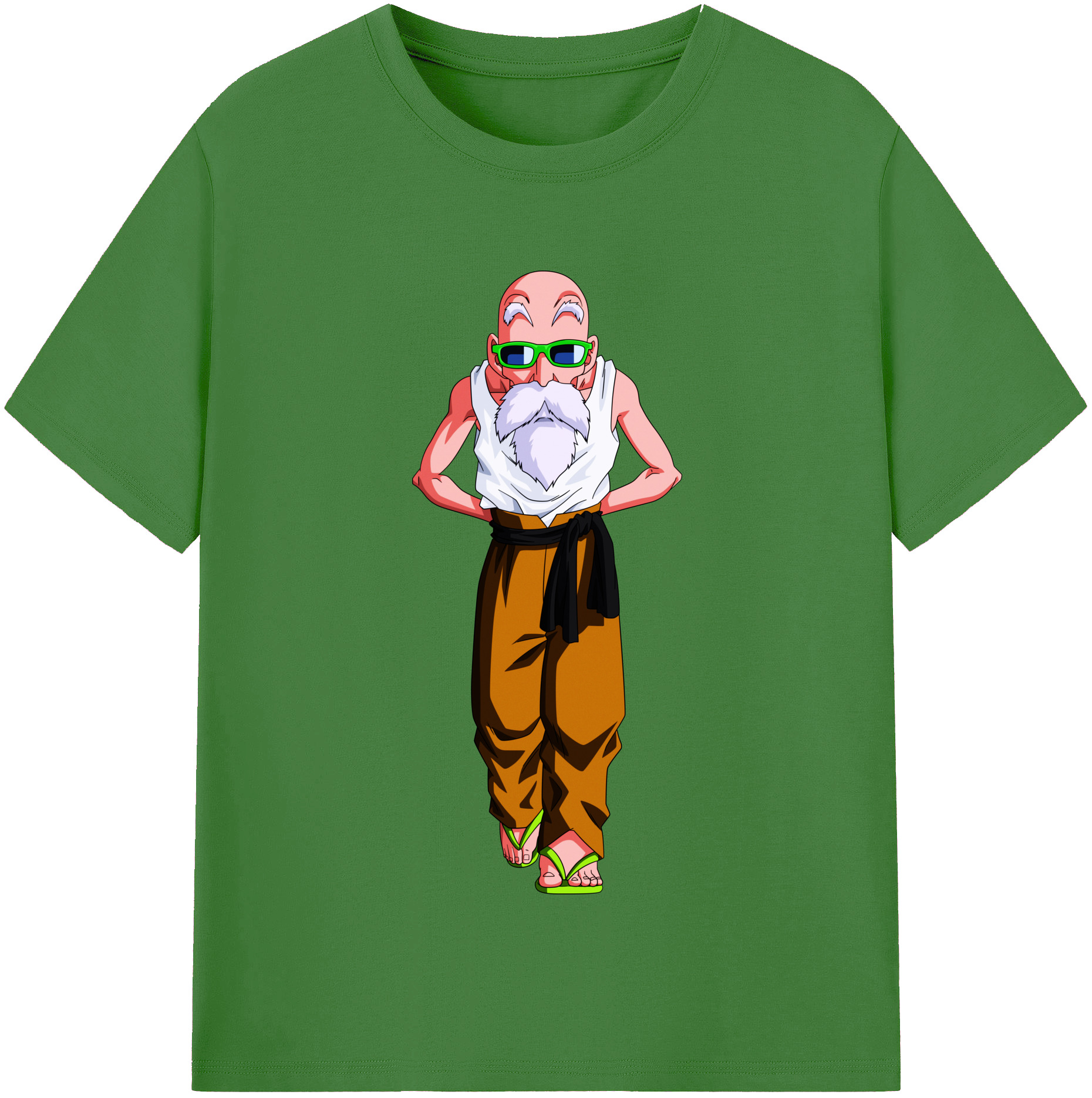 （画像用） ドラゴンボール 亀仙人（かめせんにん） DRAGON BALL Master Roshi Kame Sennin レディースカジュアルプリントTシャツ（綿100％）